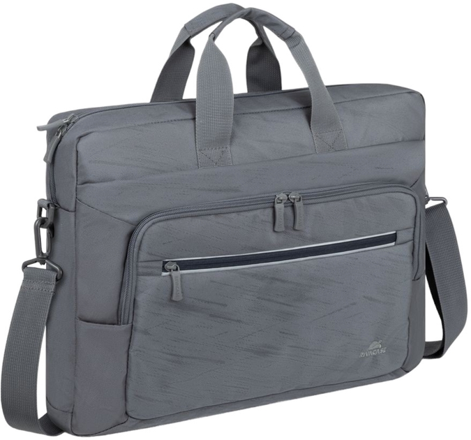 Torba na laptop RIVACASE Alpendorf Eco 16" Grey (4260709019949) - obraz 1