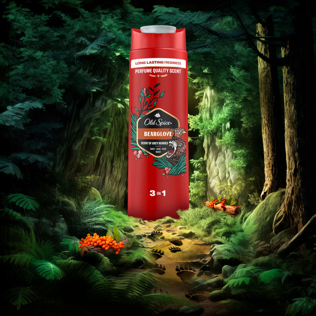 Гель для душу для чоловіків Old Spice Bearglove Парфумований 400 мл (8001090533869) - зображення 3