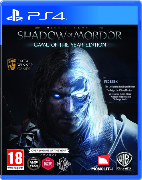 Гра PS4 Middle Earth: Shadow of Mordor Game of the Year Edition (диск Blu-ray) (5051895395530) - зображення 1