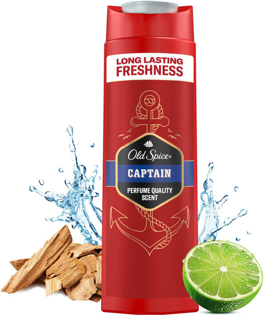 Гель для душу та шампунь Old Spice 2-в-1 Captain для чоловіків 400 мл (8001090965615) - зображення 3