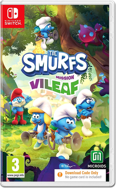 Гра Nintendo Switch The Smurfs: Mission Vileaf Smurftastic Edition (Електронний ключ) (3701529508578) - зображення 1