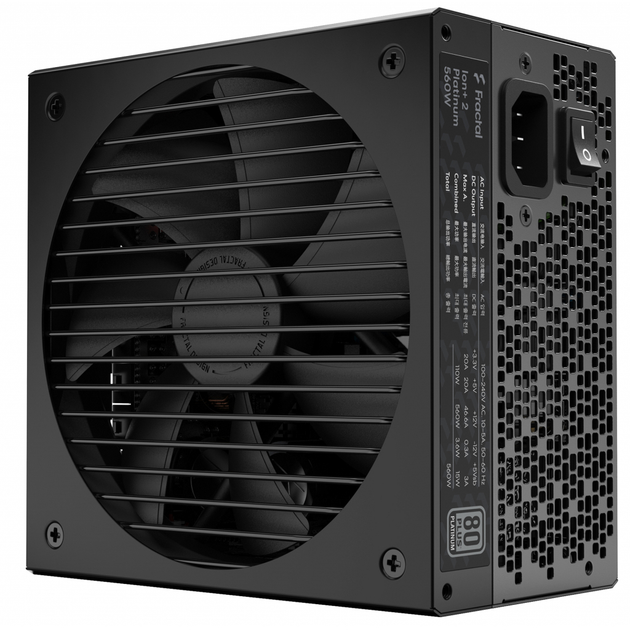 Блок питания Fractal Design 560W Ion + 2 Platinum (FD-P-IA2P-560-EU) - изображение 1