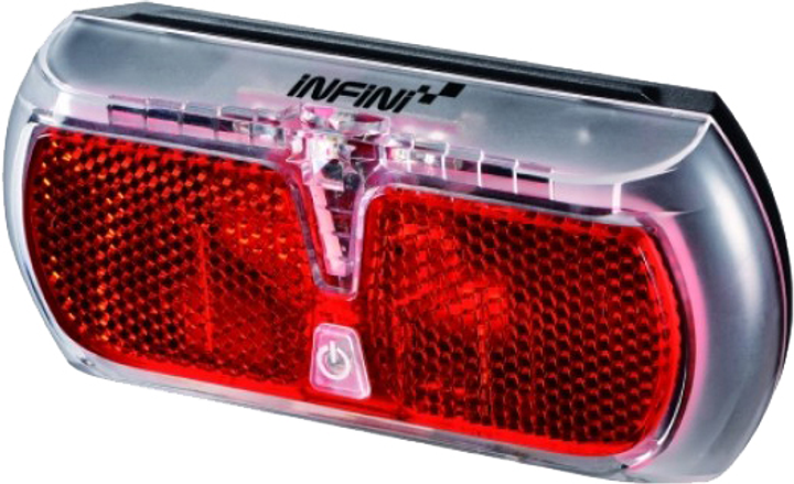 Мигалка задняя Infini Apollo I-501R2 3 режима с креплением на багажник (LTS-36-42) 