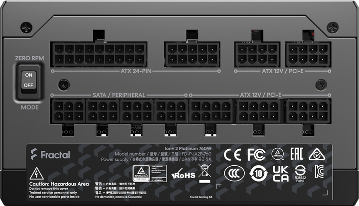 Блок питания Fractal Design Ion+ 2 Platinum 760W (FD-P-IA2P-760-EU) - изображение 6