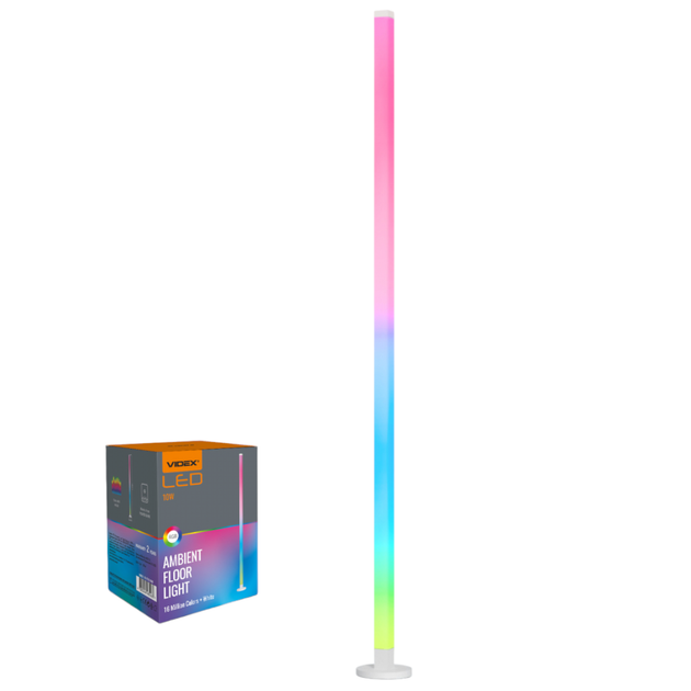LED лампа напольная для декоративного цветного освещения VIDEX TF20 RGB 10W для декоративного цветного освещения - изображение 3