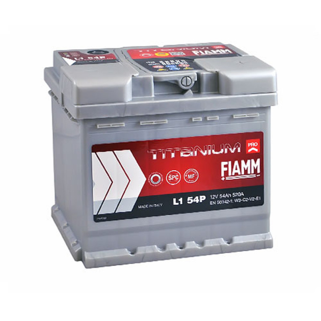 Автомобильный аккумулятор Fiamm Titanium Pro 54Аh 520А R+ (L1) - изображение 2