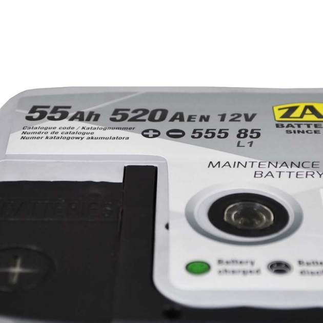 Автомобильный аккумулятор ZAP Silver 55Ah 520A L+ (L1) - изображение 3