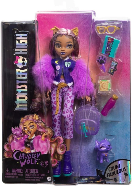 Кукла Monster High (Core Refresh) Clawdeen Wolf + Pet - Монстер