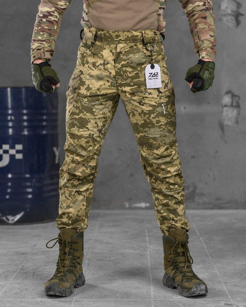 Стрейчові тактичні штани 7.62 tactical піксель ВТ6810 M - зображення 1