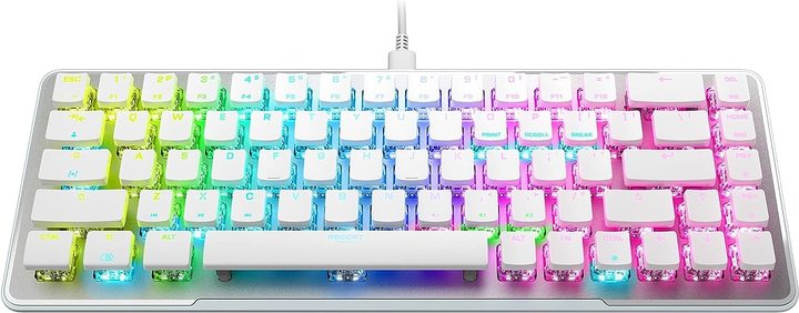 Klawiatura przewodowa Roccat Vulcan II Mini Aimo Titan II Optical Red USB White (2144860000) - obraz 3
