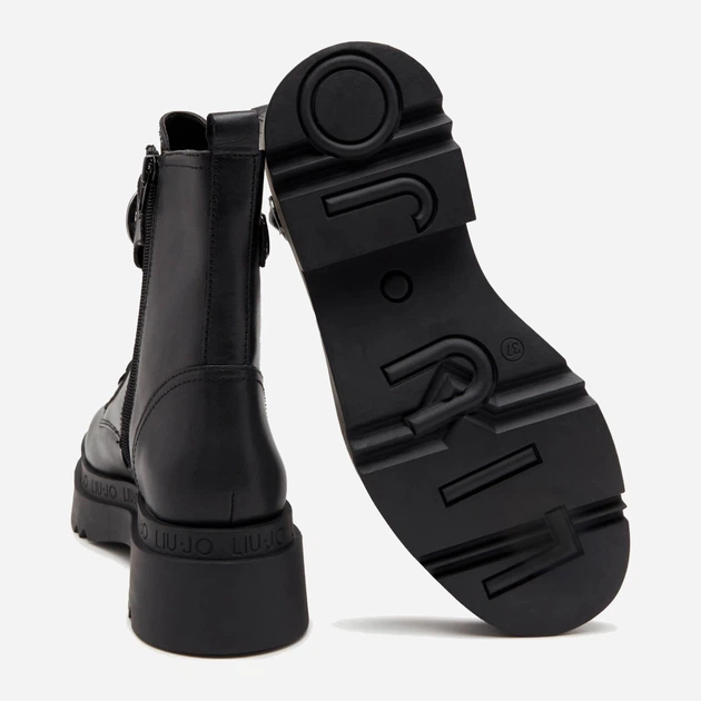 Trzewiki damskie skórzane Liu Jo LJOSF3037P010222222 39 Czarne (8059696543881) - obraz 4