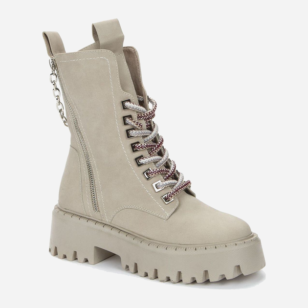 Підліткові зимові черевики для дівчинки Keddo ANP538111-03-05 37 Бежеві (4650286046238) - зображення 1
