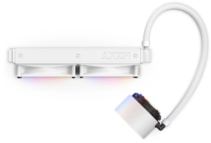 Система рідинного охолодження NZXT Kraken Elite RGB 240 мм AIO liquid cooler w/Display, RGB Fans White (RL-KR24E-W1) - зображення 2
