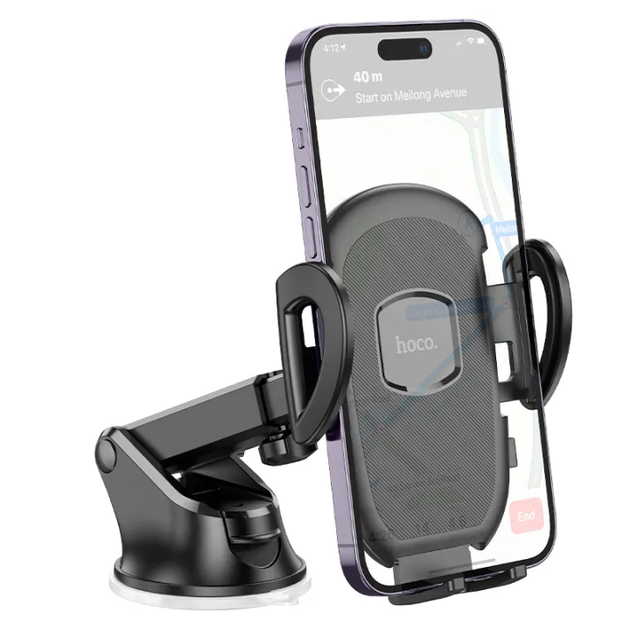 Автотримач для телефона HOCO H9 General car holder(center console) Black (6931474791573) - Фото 4 Автотримач для телефона HOCO H9 General car holder(center console) Black (6931474791573) - изображение 4