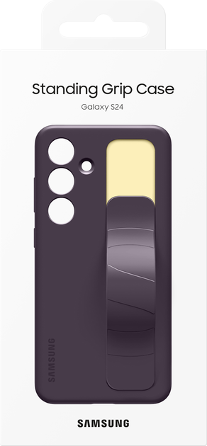Etui Samsung Standing Grip Case do Samsung Galaxy S24 Dark Violet (8806095365732) - obraz 6
