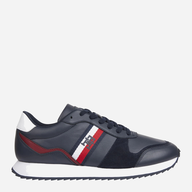 Buty sportowe męskie do kostki Tommy Hilfiger THIFM0FM04714DW5 45 Granatowe (8720644410240) - obraz 1