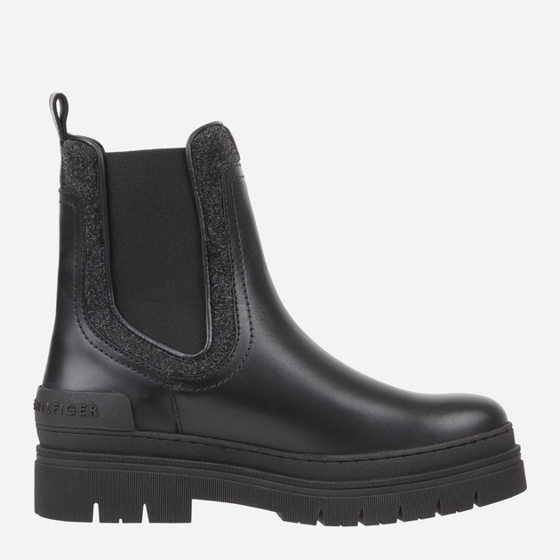Жіночі челсі високі Tommy Hilfiger THIFW0FW07655BDS 41 Чорні (8720645468752) - зображення 3