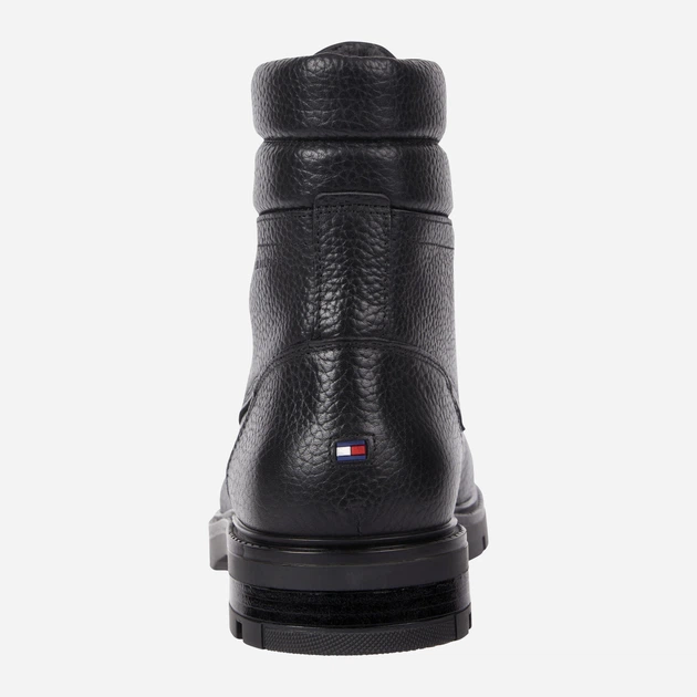 Trzewiki męskie skórzane Tommy Hilfiger THIFM0FM04802BDS 44 Czarne (8720645468523) - obraz 4