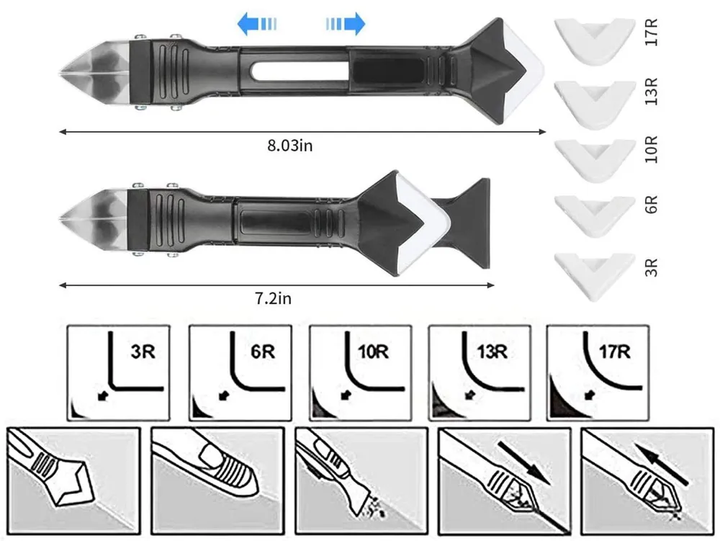 Шпатель для герметика 3 в 1 MAGtools - зображення 5