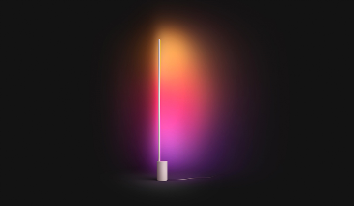 Торшер розумний Philips Hue Signe, 2000K-6500K, RGB, Gradient, ZigBee, Bluetooth, димування, 145 см White (8718696176252) - зображення 4
