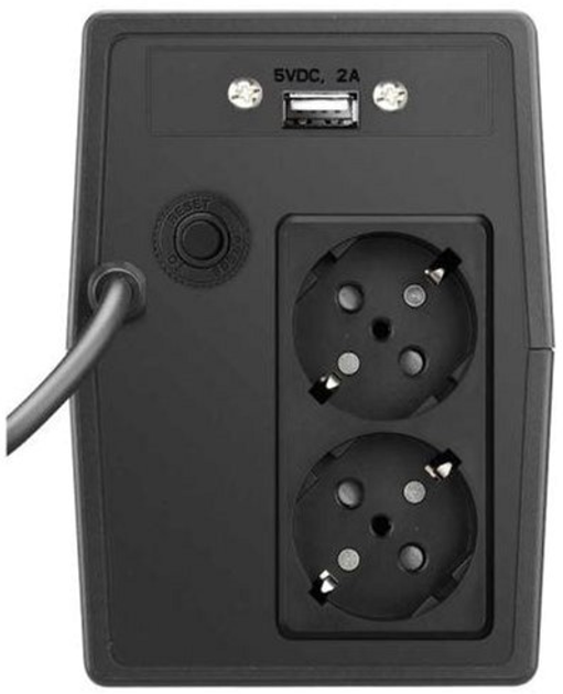 ДБЖ Online USV-Systeme Yunto Smile 800 VA (480 W) Black (4026908004335) - зображення 3