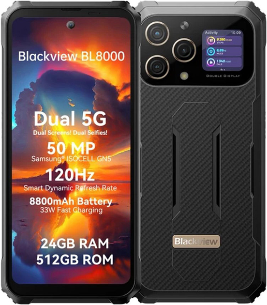 Мобильный телефон Blackview BL8000 12/512GB Aurora Gold – фото, отзывы ...