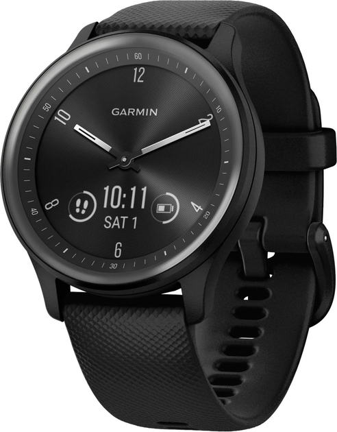 Smartwatch Garmin Vivomove Sport Silicone Black (010-02566-00) - obraz 1
