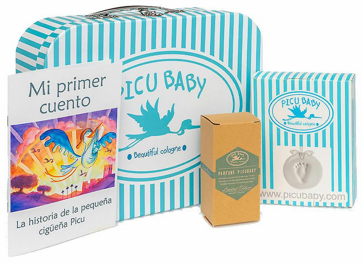 Zestaw dla dzieci Picu Baby Maletin Exclusive Perfumy 100 ml + Historia + Zestaw odcisków stóp dziecka (8435118422246) - obraz 1