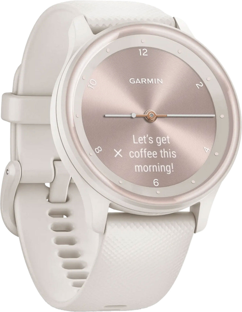 Смарт-годинник Garmin Vivomove Sport Silicone 40 mm White Cream (010-02566-01) - зображення 3