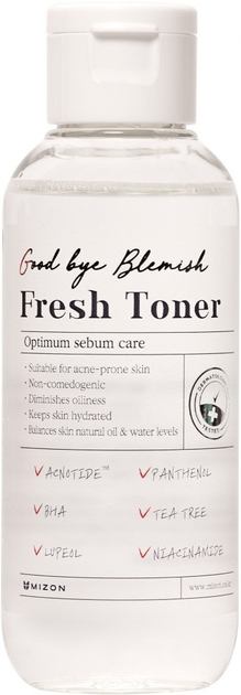 Тонік Mizon Good Bye Blemish Fresh Антибактеріальний 120 мл (8809663753504) - зображення 2