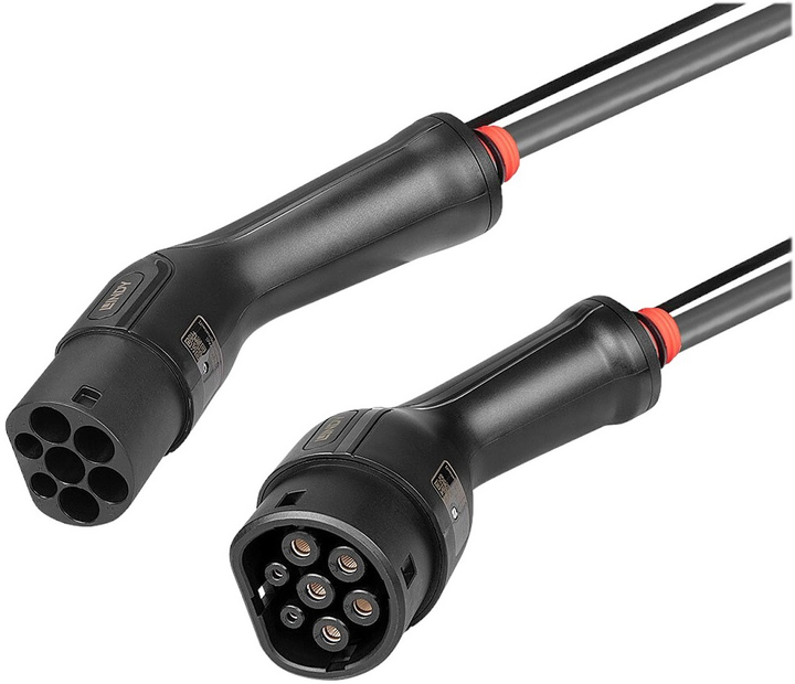 Kabel do ładowania samochodów elektrycznych Lindy Cable EV-Charging 3PH 11 kW 7 m czarny (4002888301114) - obraz 3