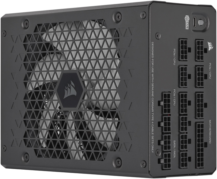 Блок питания Corsair HX1200i PCIE5 1200 Вт (CP-9020281-EU) - изображение 1