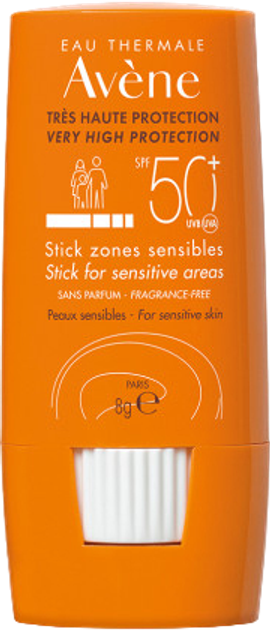 Stick przeciwsłoneczny Avene Solaire For Sensitive Areas Spf50+ 8 g (3282770204803) - obraz 1