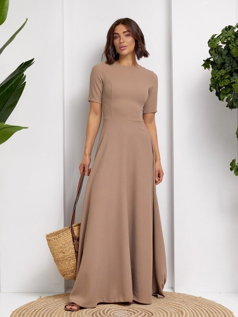 Платье вечернее длинное летнее женское ISSA PLUS 14498 M Бежевое ...