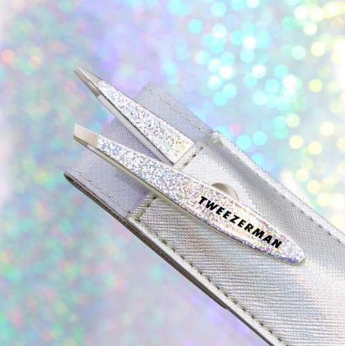 Набор пинцетов для бровей Tweezerman Metallic Collection HOLLYGRAPHIC Mini Tweeze Set (3 предмета) - изображение 3