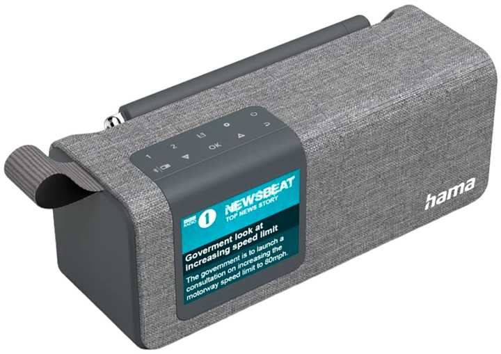 Odbiornik radiowy Hama DR200BT Grey (4047443444998) - obraz 2