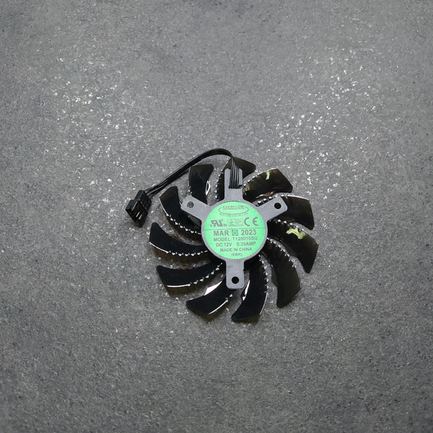 Вентилятор (кулер) Everflow для видеокарты Gigabyte GTX 1060- 1080 Ti ...