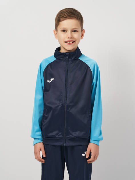 Детский спортивный костюм (толстовка + штаны) для мальчика Joma Academy IV 101966.342 109-117 см Бирюзовый (8424309451110) - изображение 4