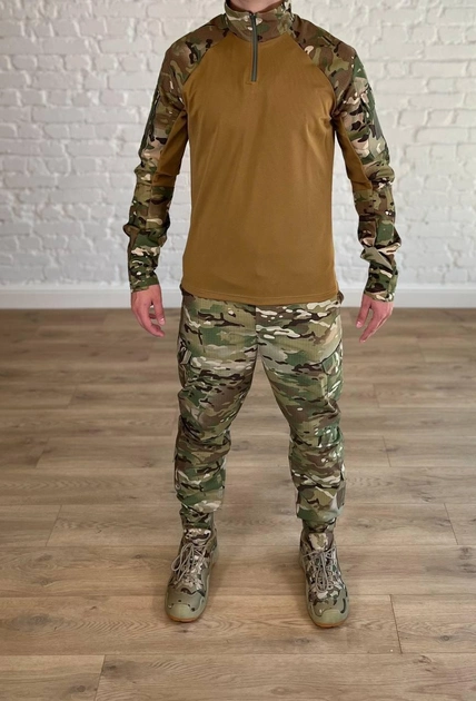 Военная форма убакс со штанами tactical рип-стоп CoolMax Мультикам Койот (557) , XL - изображение 1