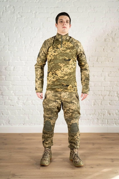 Форма тактическая убакс и штаны с наколенниками рип-стоп CoolMax tactical Пиксель (594) , XL - изображение 1