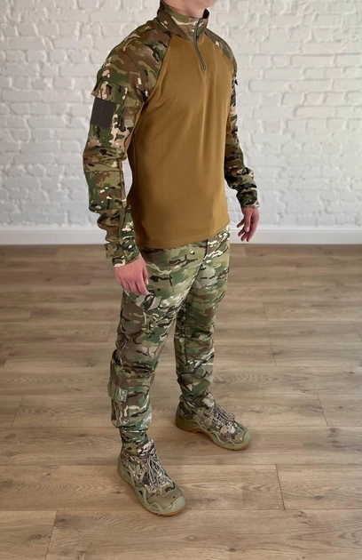 Военная форма убакс со штанами tactical рип-стоп CoolMax Мультикам Койот (557) , S - изображение 2