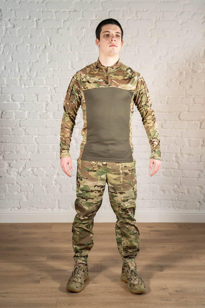 Форма армейская убакс со штанами tactical CoolMax рип-стоп Мультикам Олива (602) , S - изображение 1