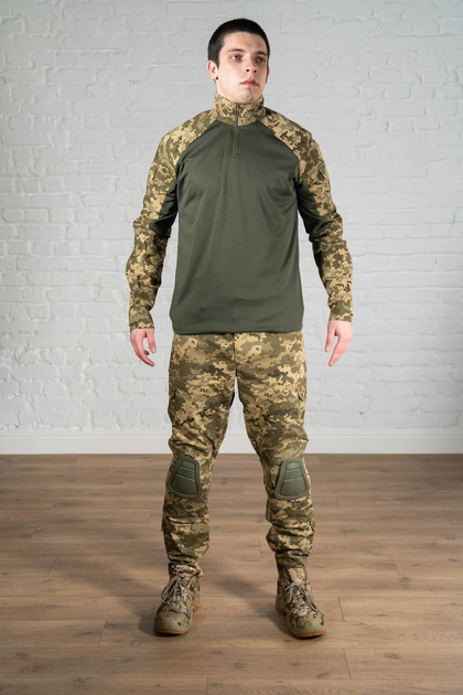 Форма военная штаны с наколенниками и убакс рип-стоп CoolMax tactical Олива Пиксель (569) , 2XL - изображение 1