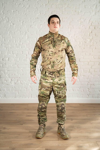 Тактическая форма убакс и штаны с наколенниками CoolMax рип-стоп tactical Мультикам (597) , XL - изображение 1
