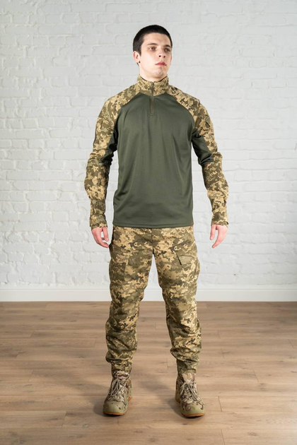 Форма тактическая штаны с убаксом tactical coolmax рип-стоп Пиксель Олива (574) , 3XL - изображение 1