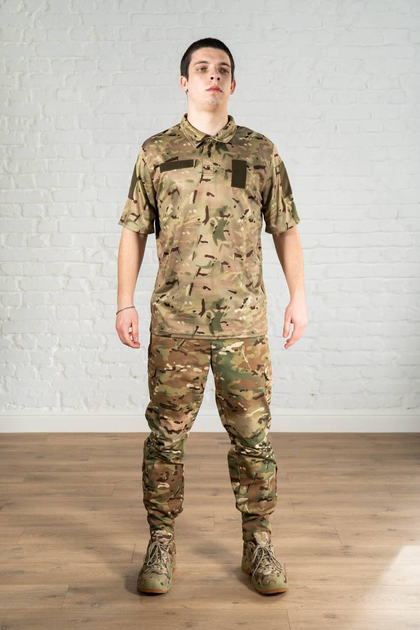 Форма армійська поло та штани ріп-стоп CoolMax tactical Мультикам (583) , S - зображення 1