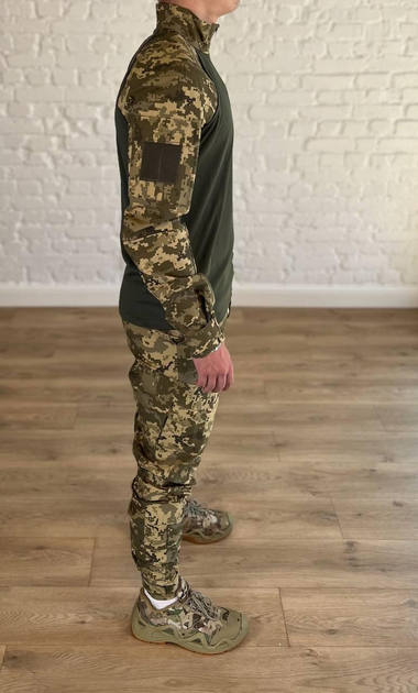 Форма армейская убакс со штанами tactical CoolMax рип-стоп Пиксель Олива (559) , 2XL - изображение 2