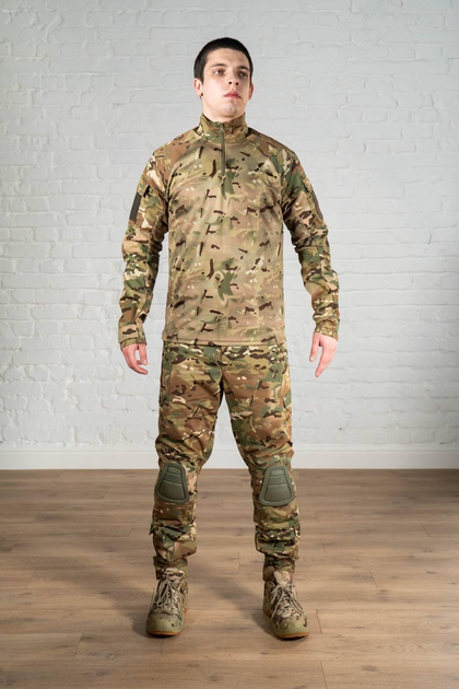 Армійська форма штани з наколінниками та убакс ріп-стоп CoolMax tactical Мультикам (565) , 3XL - зображення 1