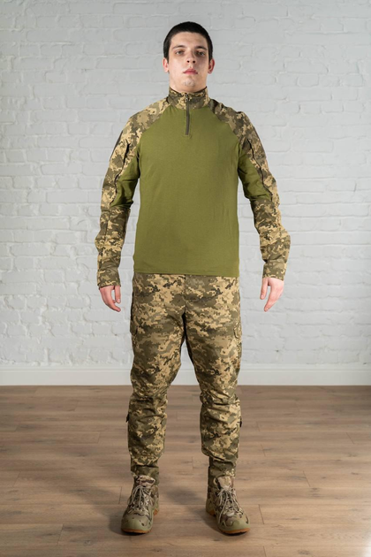 Тактическая форма убакс со штанами tactical рип-стоп ХБ Олива Пиксель (579) , S - изображение 1