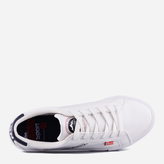 Sneakersy męskie do kostki Geographical Norway GNM21101-17 43 Białe (8445377016735) - obraz 4